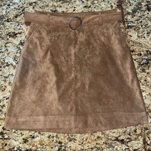 Faux Suede Skirt